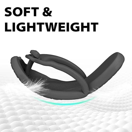 Rosoz Flip Flops for Women Men Foldable Travel Slippers Lightweight Shower Shoes Non-Slip Quick-Dry Bathroom Camp Beach Sandals thumbnail 4