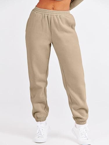 ANRABESS Women's Two Piece Outfits Sweatsuit Lounge Set Long Sleeve Crewneck Sweatshirt Jogger Pants Tracksuit 2025 Fall Sets thumbnail 7