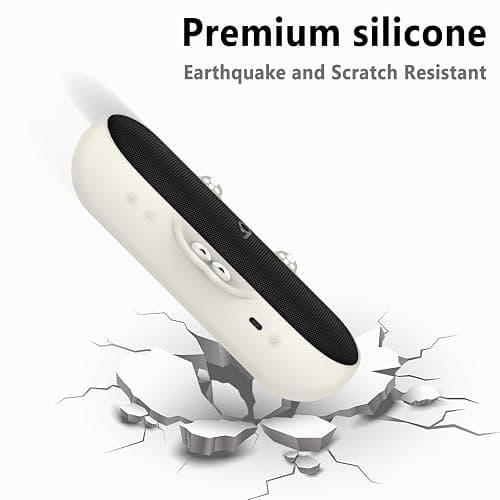 Geiomoo Silicone Case for Beats Pill (2024 Release) Speaker, Protective Portable Scratch Shock Resistant Cover (Beige) thumbnail 4