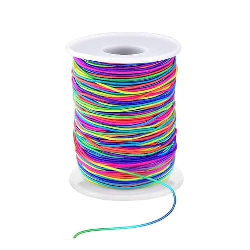 1mm Stretchy Bracelet String, Sturdy Rainbow Elastic String Elastic Cord for Jewelry Making, Necklaces, Beading and Crafts - Image 1