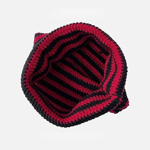 SINSEN Women's Cat Beanie Crochet Hats with Ears Knitted Winter Warm Elastic Cap Slouchy for Girls Adults Kids thumbnail 5