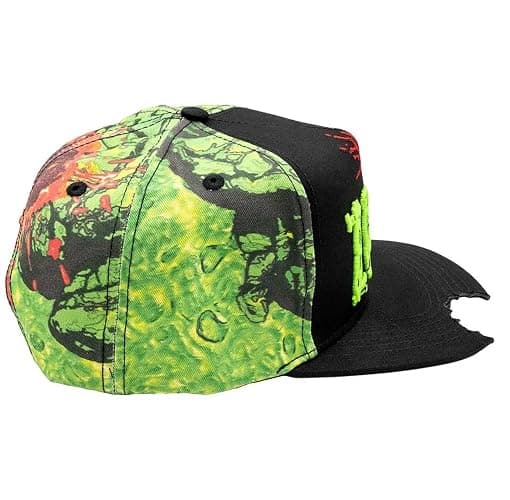 kreepsville 666 Zombie Bite Sublimated Adjustable Baseball Snapback Hat Multicolor thumbnail 2