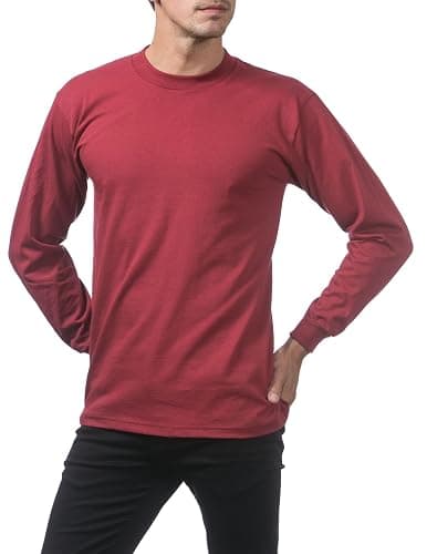 Pro Club Men's Heavyweight Cotton Long Sleeve Crew Neck T-Shirt thumbnail 3