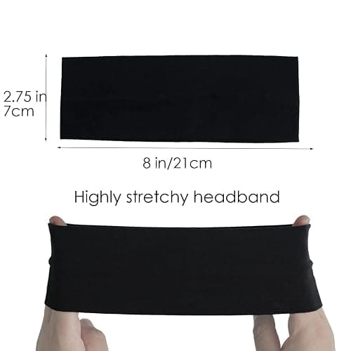 MLMOMVME 6 Pcs Black White Headbands for Women Hair Cotton Headband Non-slip Stretchy Elastic Head Wrap Holder Hair Accessories thumbnail 2