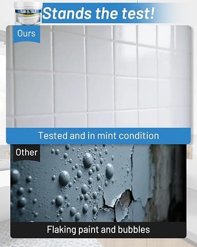 Tub and Tile Paint Refinishing Kit, 17.6oz Bathtub Refinishing Kit White with Tools and Hardener, Semi-Gloss White Tub Paint for Bathtub, Sink, Low Odor and Easy to Use, 25-30sq.ft thumbnail 6