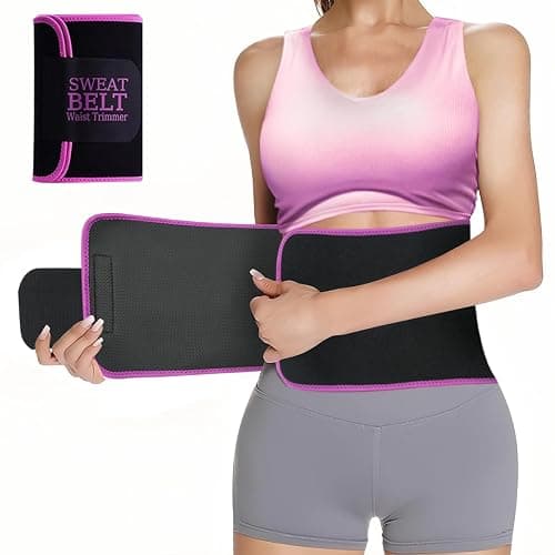 LKV Waist Trainer for Women Band Belt Waist Cincher Trimmer Sauna Waist Trainer Slimming Stomach Wrap for Workout - Image 1