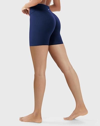 QUEENIEKE Biker Shorts Women High Waist Gym Shorts 6" Tummy Control Squat Proof Workout Shorts for Yoga Running Volleyball thumbnail 6