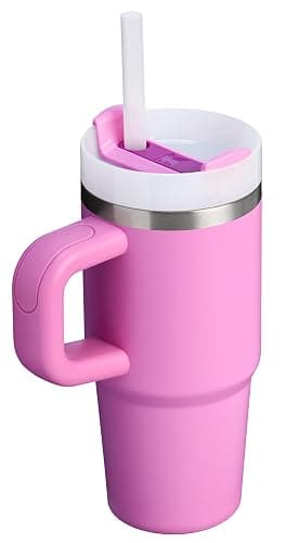 STANLEY Quencher H2.0 Tumbler with Handle and Straw 14 oz | Flowstate 3-Position Lid | Cup Holder Compatible for Travel | Insulated Stainless Steel Cup | BPA-Free | Peony thumbnail 3