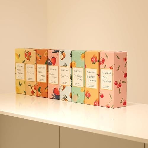 100ml Scent Diffuser with 6 Fiber Sticks, 3.5 oz Reed Diffuser Set Aromatherapy Fragrance Diffusers Air Fresheners for Home Bedroom Bathroom (Coconut) thumbnail 7