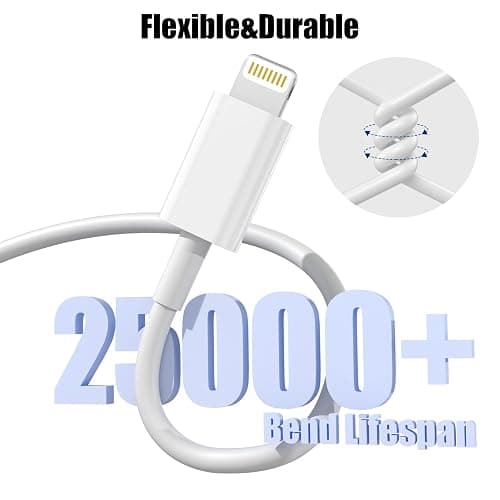 Car Apple Carplay Cable, 3FT Car Charger Cord, USB A to Lightning Cable Compatible for iPhone 14 13 12 11 Pro Max XR XS X 8 7 6 Plus SE iPad Charging Cord thumbnail 5