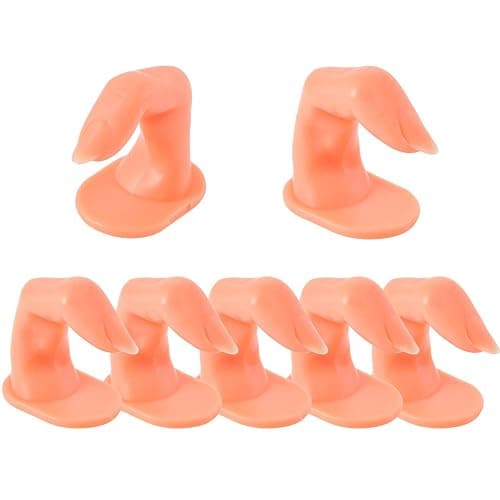 10 pcs Practice Finger Training Display Practice Stand Fake Finger Plastic Model for Nail Art Practice - Image 1