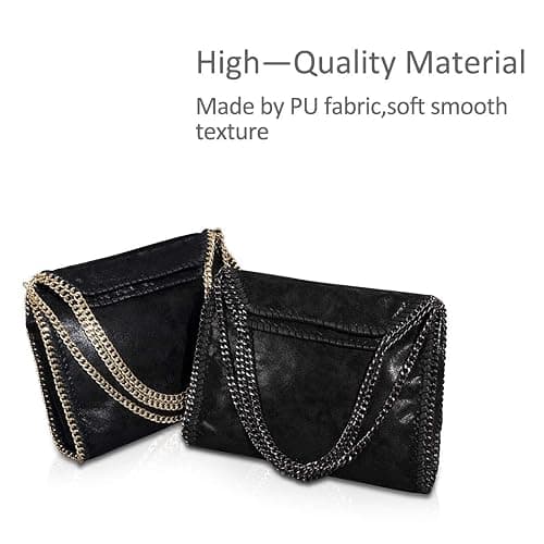 ZIYUEZIKUN Umhängetaschen für Frauen Damen Kette Umhängetasche Kettentasche Taschen für Damen Casual Handtasche große Hobo Schultertasche thumbnail 6