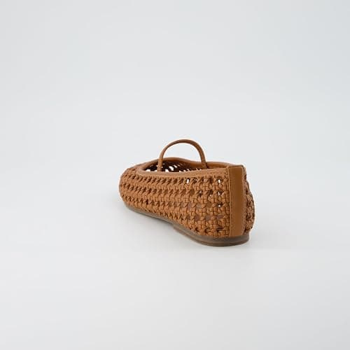 CUSHIONAIRE Weavy Squared Toe Woven Ballet Flats Shoes for Women with Memory Foam | Comfortable Mary Jane Flats for Women with Breathable Mesh Design | Wide Widths Available thumbnail 5