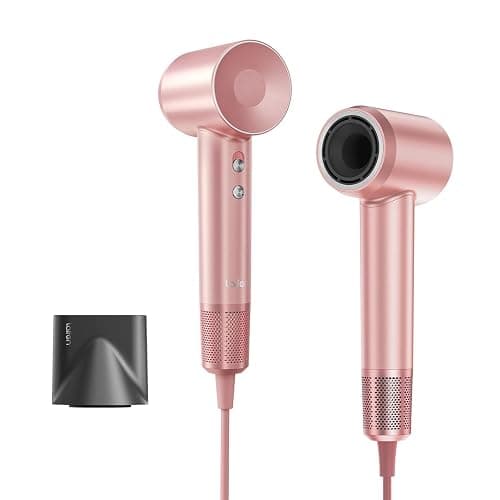 Laifen Hair Dryer, Negative Ionic Blow Dryer with 110, 000 RPM Brushless Motor for Fast Drying, High-Speed Low Noise Thermo-Control Hairdryer with Magnetic Nozzle, for Home, Travel(Cherry Pink) - Image 1