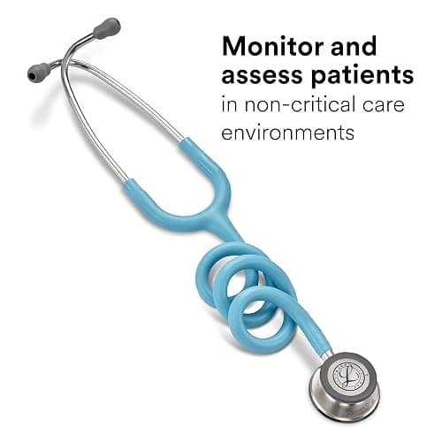3M Littmann Classic III Monitoring Stethoscope, 5912C, More Than 2X as Loud, Weighs Less, 27" Marine Blue Satin-Finish Tube for Added Comfort, Flexibility and Cleanability thumbnail 2