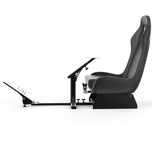 Cirearoa Gaming Chair Driving Cockpit Racing Wheel Stand with seat for All Logitech G923 | G29 | G920 | Thrustmaster | Fanatec Wheels | Xbox One, PS4, PC Platforms (Black/Black) thumbnail 3