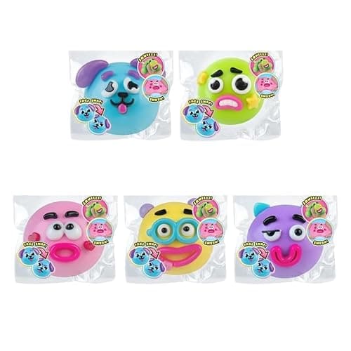 NEW Smushers Squishy, Cute Easy Squeezy Funny Face Squishy Stress Balls, Stress Relief Desk Accessory for Adults (Pink) thumbnail 6