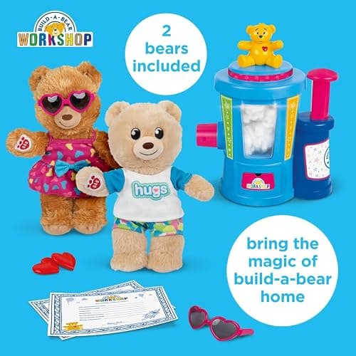 Casdon Build-A-Bear Workshop Toy Stuffing Station | At-Home Station for Kids Aged 3+ | Stuff, Dress & Cuddle Furry Friends | Toy Stuffing Station with Lights Included thumbnail 4