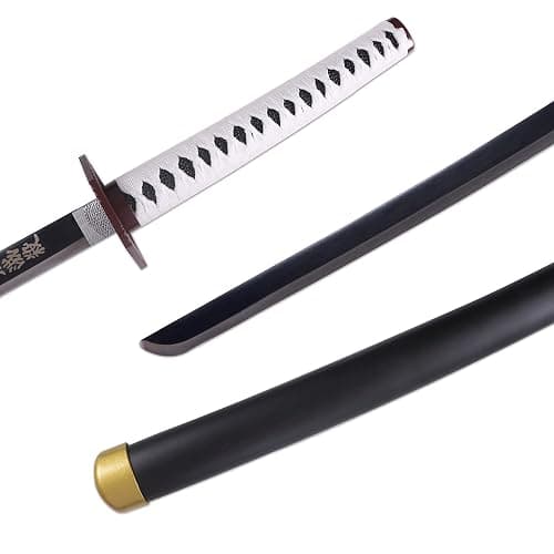 Bowen Demon Slayer Sword Real Metal,40.5-Inches Katana,Carbon Steel Samurai Sword Cosplay Anime Original Texture thumbnail 4
