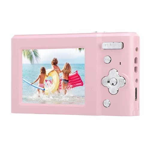 Digital Camera, 2.7K 48MP 8X Zoom Digital Video Camera with 2.4in HD IPS Screen, Built in Flash, Compact Small Camera for Kids Students﻿ (Pink) thumbnail 9
