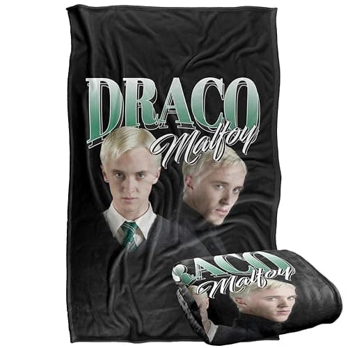 LOGOVISION Kids Harry Potter Draco Malfoy Homage Silky Touch Super Soft Throw Blanket 36"x58" - Image 1