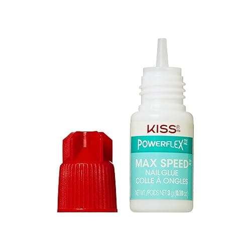Kiss PowerFlex Maximum Speed Nail Glue - Fast Drying Adhesive for Glue-On Nails & Repairs with Nozzle Tip Applicator, Ideal for Tips & Wraps, Net Wt. 0.10 oz (3g) thumbnail 4