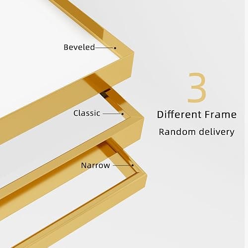 Beauty4U 59" x 16" Tall Full Length Mirror with Stand, Gold Wall Mounting Full Body Mirror, Metal Frame Full-Length Tempered Mirror for Living Room, Bedroom thumbnail 6