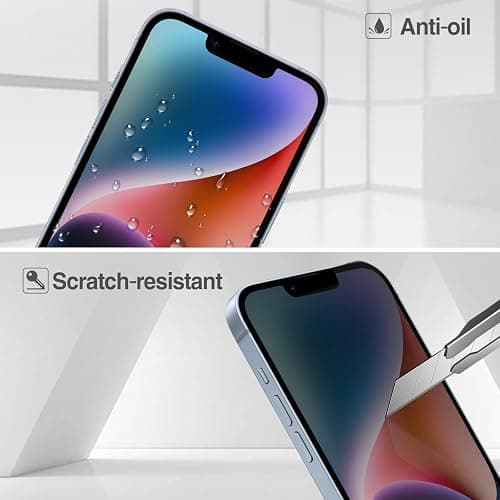 ProCase 2 Pack Privacy Screen Protector for iPhone 16e / 14/13 / 13 Pro 6.1", Tempered Glass Film Guard for iPhone 2025 2022 2021 6.1 Inch thumbnail 6