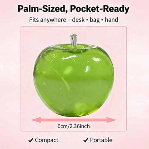 Apple Squishy, Slow Rising Stress Relief, 2026 New Realistic Dragon Fruit Strawberry Apple Shaped Squeezes Balls, Soft Cute Fruit Anxiety Relief Dough Decompression Gift thumbnail 6