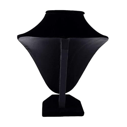 Super Z Outlet 9" Black Velvet Jewelry Easel Necklace Chain Display Bust Stand Tower Rack for Home Bedroom thumbnail 5