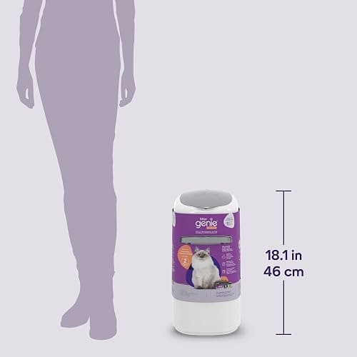 Litter Genie Style Pail |Cat Litter Waste Disposal System for Odor Control | Includes 1 Square Refill Bag, Made in Canada thumbnail 7