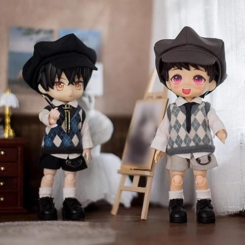 niannyyhouse School Uniform Outfit for Ob11 1/12 BJD Doll 4.3 inches (11 cm) Body (A-2) thumbnail 6