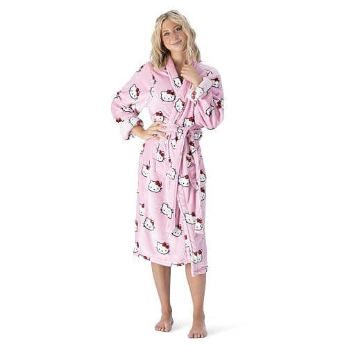 NORTHWEST Hello Kitty Womens Silk Touch Lounge Robe - Image 1