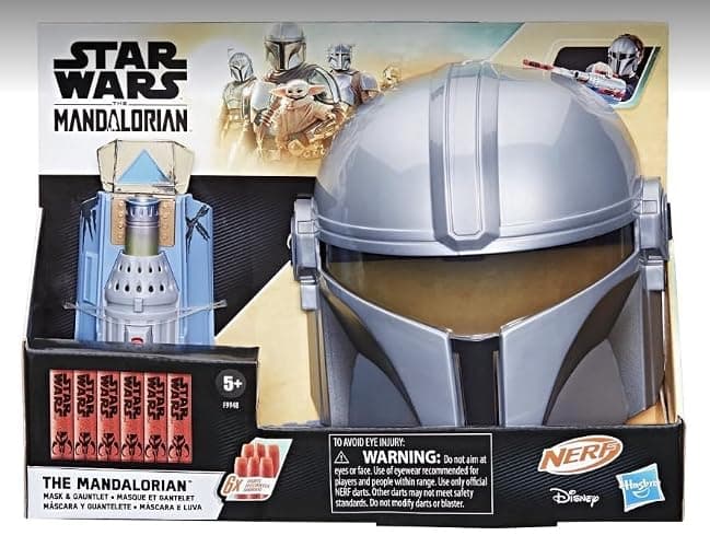 STAR WARS NERF The Mandalorian Rocket Gauntlet + Mask Set, NERF Dart-Launching Toy for Kids Roleplay, Toys for Kids Ages 5 and Up thumbnail 2
