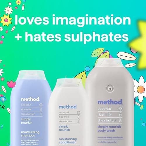 Method Simply Nourish Shampoo, Coconut & Rice Milk, Sulphate Free, 350ml thumbnail 12
