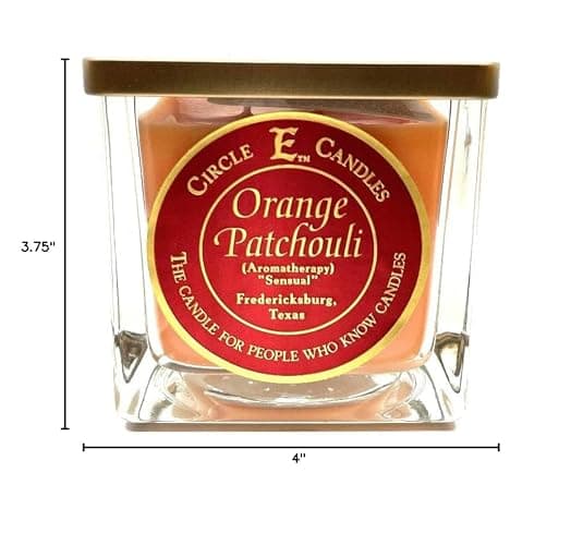 Circle E Candles, Orange Patchouli Scent, Medium Size Jar Candle, 22oz, 2 Wicks thumbnail 9