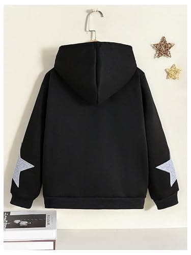 SOLY HUX Girl's Y2k Zip Up Hoodies Star Graphic Hooded Sweatshirt Casual Jackets Streetwear thumbnail 2