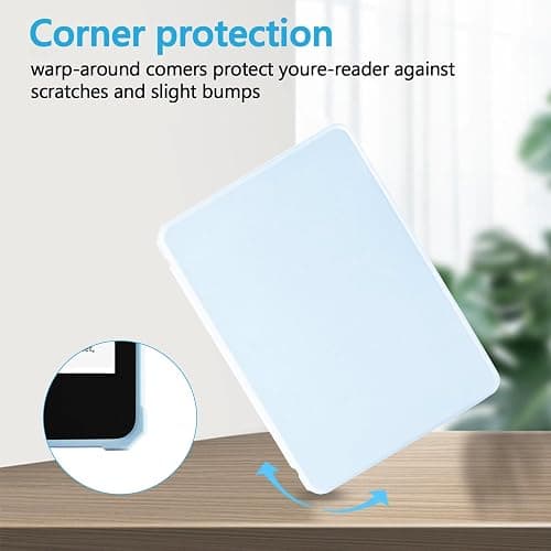 TaIYanG Case for 7" All-New Kindle Paperwhite (12th Generation 2024) & Kindle Colorsoft Signature Edition 2024, Lightweight Slim Smart PU Leather Cover with Auto Sleep Wake, Light Blue thumbnail 6