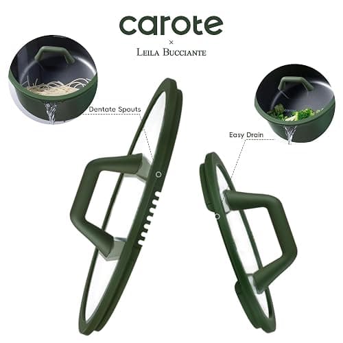 CAROTE 31PCS Pots and Pans Set, Nonstick Cookware Set Kitchen Non Stick Induction Cookware Non-toxic Granite Cooking set thumbnail 3