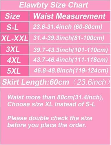 ELAWBTY Womens Knee Length Princess Petticoat Underskirt Tulle Tutu Skirt for Prom Party P84 thumbnail 6
