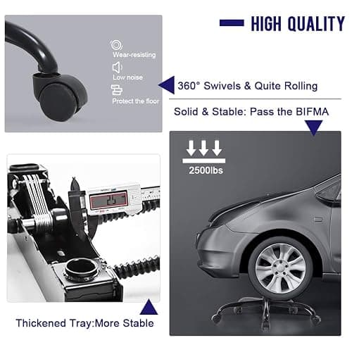 BestOffice High-Back Gaming Chair PC Office Chair Computer Racing Chair PU Desk Task Chair Ergonomic Executive Swivel Rolling Chair with Lumbar Support for Back Pain Women, Men,White thumbnail 7