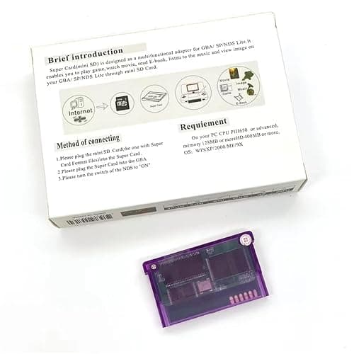 Mini SD Card Game Cartridge Adapter for GBA SP, GBM, IDS, NDS, NDSL: Play Retro Games on Your Handheld with Cheat Codes, Real-Time Save, and Fast Loading thumbnail 5