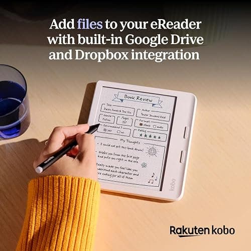 Kobo Libra Colour | eReader | 7” Glare-Free Colour E Ink Kaleido™ 3 Display | Dark Mode Option | Audiobooks | Waterproof | (White) thumbnail 10
