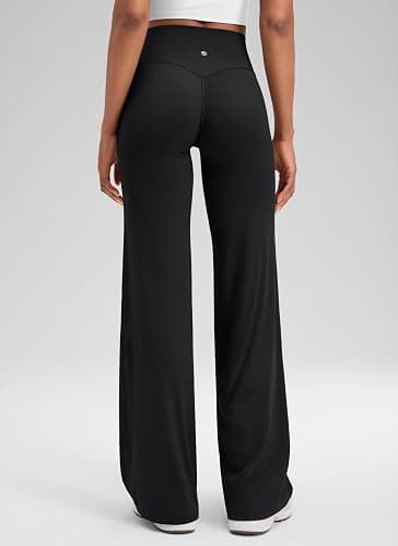 CRZ YOGA Softretch Wide Leg Pants 28"/30"/32" | No Front Seam, Ultimate Comfort, Next to Skin, Yoga, Casual, High Waisted, for Women thumbnail 4