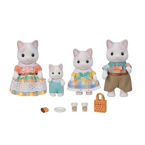 Calico Critters Latte Cat Family - Set of 4 Collectible Doll Figures for Ages 3+ - Image 1