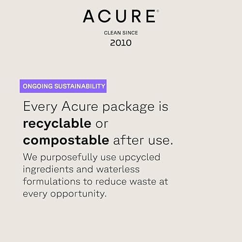 Acure Brightening Facial Scrub - Exfoliating Face Wash, Gentle Daily Scrubber & Exfoliator for Women & Men for Radiant Skin, Cleansing Wash with Sea Kelp & French Green Clay - 4 fl oz thumbnail 8