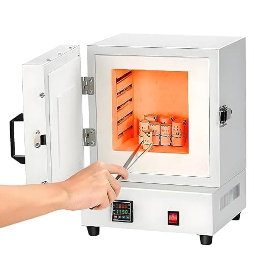 2000W Electric Kiln for Jewelry Making, Pottery Glazing & Metal Casting, Max Temp 1150℃, Ceramic Muffle Furnace for Home & Laboratory Use - Image 1