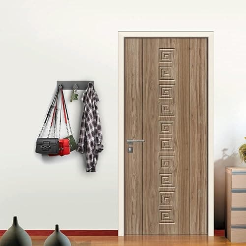 VIRFIN Key Holder for Wall with 2 Self-Adhesive Tapes, No Damage Key Holder Rack for Wall with 3 Key Hooks for Entryway, Door, Bathroom, Kitchen(Black) thumbnail 2