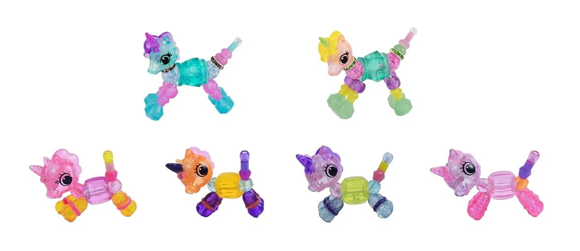 Twisty Petz Family Pack Unicorns, Includes Two Bracelets and Four Rings. For ages 6-12 - Image 1