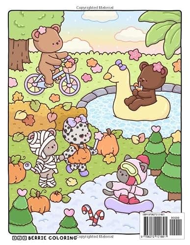 Berrie Coloring Calendar: Featuring Super Cute and Cozy Monthly Pages to Keep Your Life Organized and Color All Year Long (Cute & Cozy Coloring Books) thumbnail 2